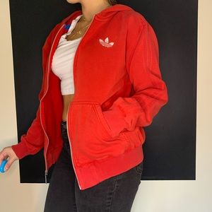 Zip up vintage style Adidas Sweater